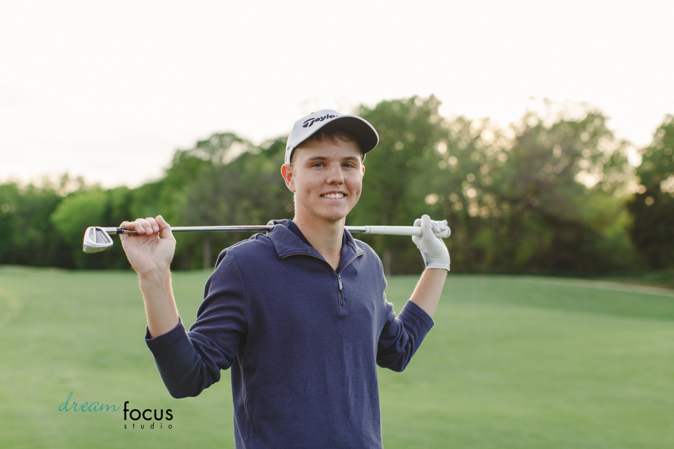 senior photography cowboy golf country club texas