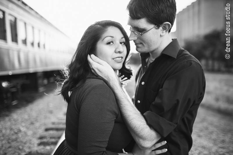 grapevine historic railroad engagement wedding photographer dallas texas