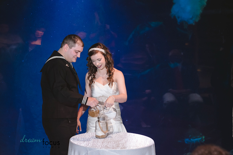 dallas world aquarium wedding photographer navy inspired