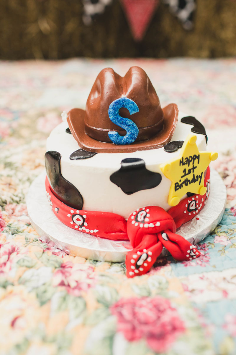 cowboy cake smash birthday party addison dallas texas