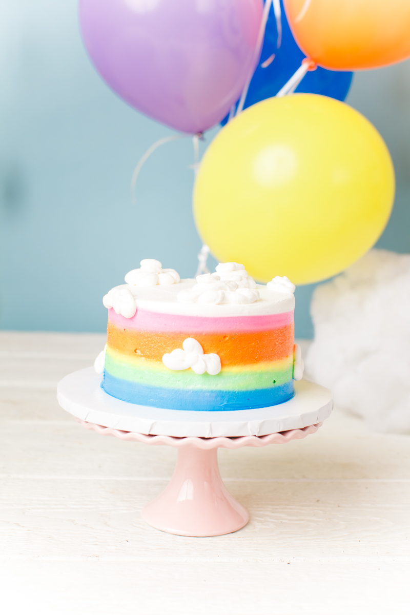 rainbow cake smash dallas child photographer